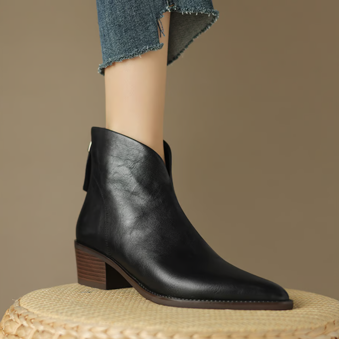 Camille | Bottines chic à talon bas 