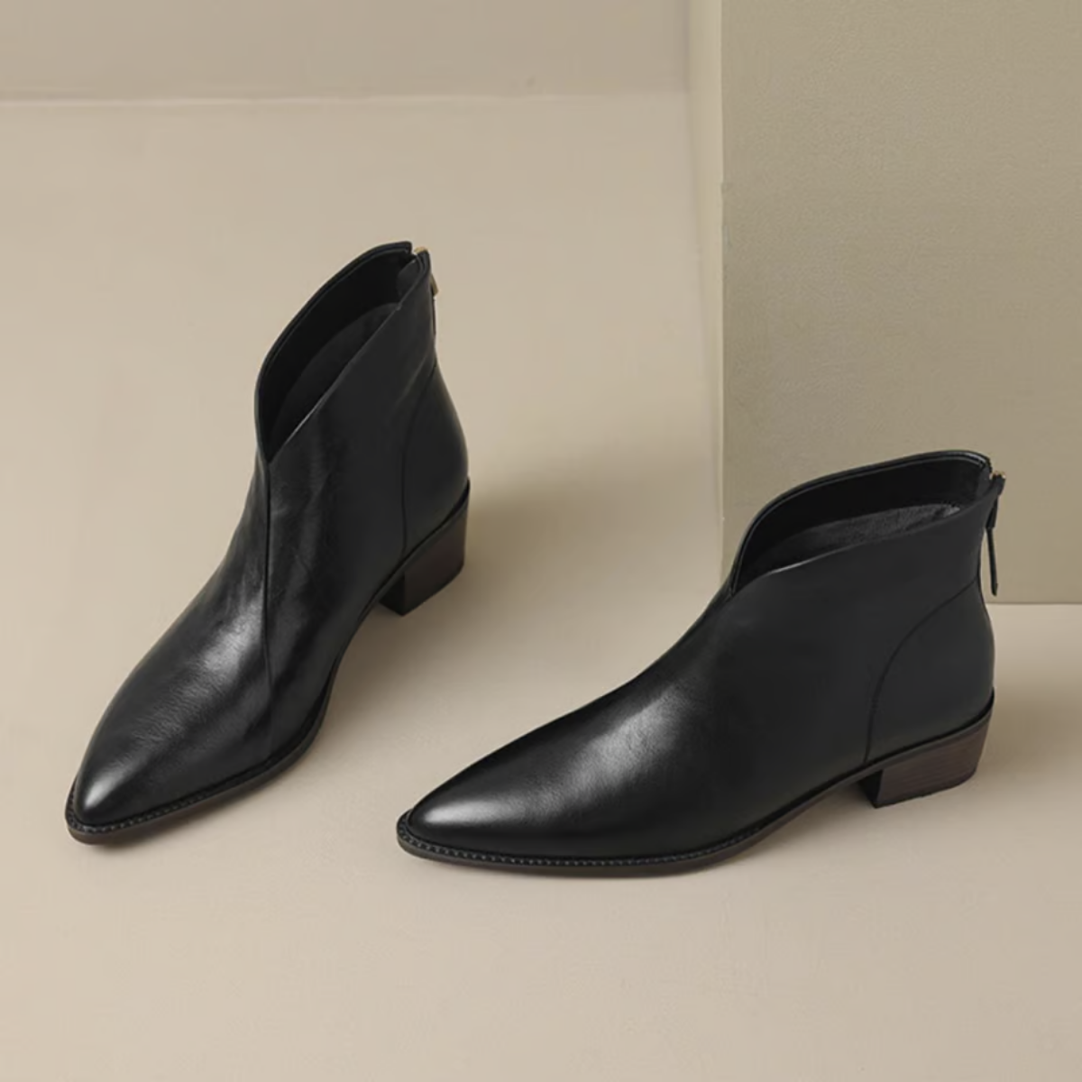 Camille | Bottines chic à talon bas 