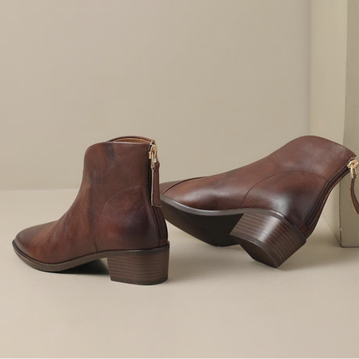 Camille | Bottines chic à talon bas 