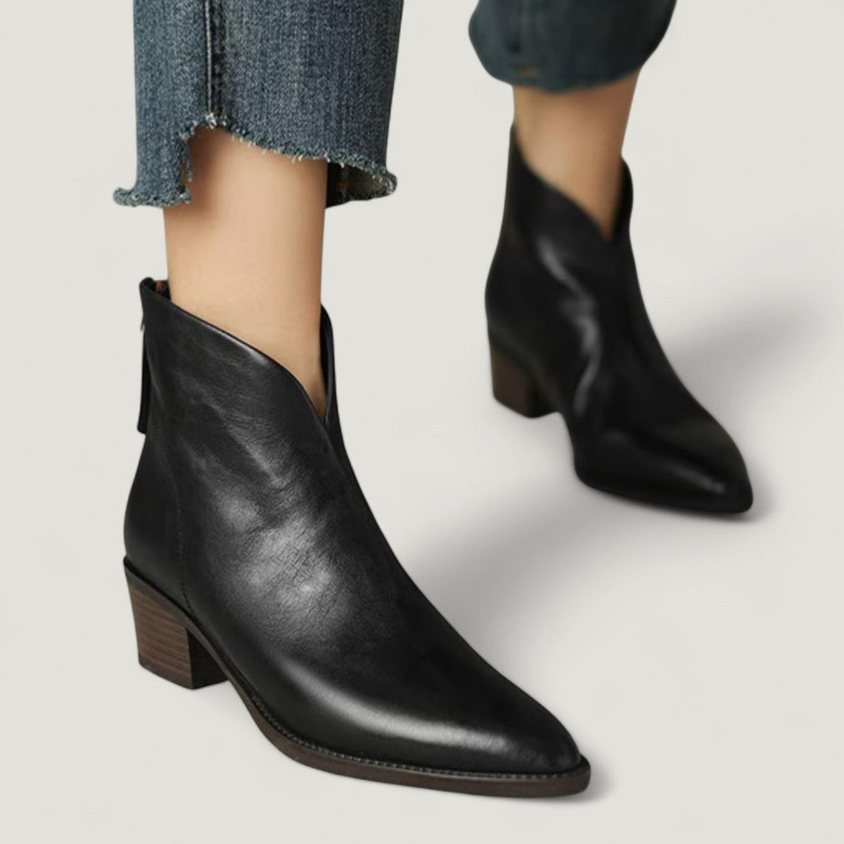 Camille | Bottines chic à talon bas 