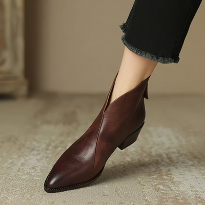 Camille | Bottines chic à talon bas 