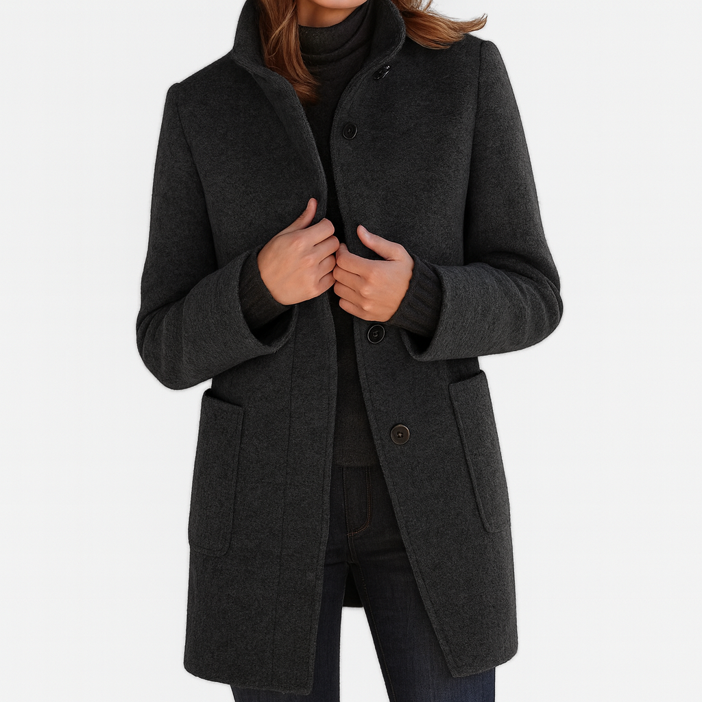 Camille™ - Manteau pour femme à col haut 