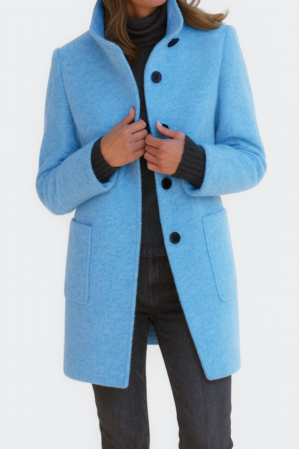 Camille™ - Manteau pour femme à col haut 