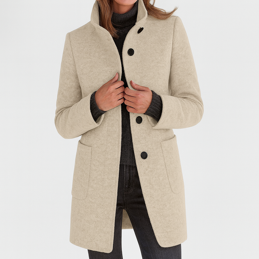 Camille™ - Manteau pour femme à col haut 