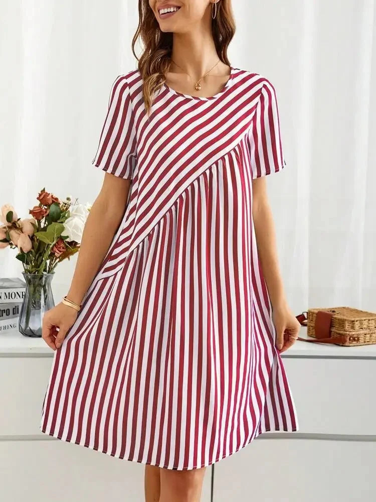 Clara - Robe Rayée d'Été 