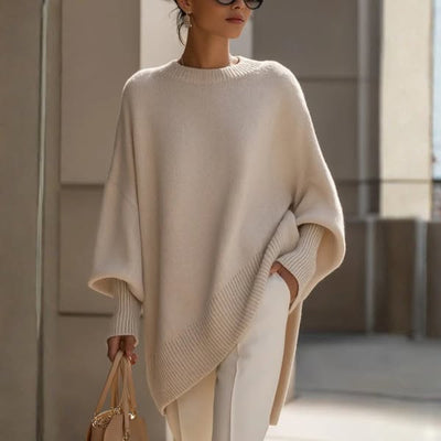 Poncho « Clémence » – Chaleur et Élégance Naturelle 